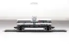 HO Scale 1/87 Model Train Oil Tanker Transport Vehicle Model Toy With Track
