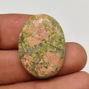 Natural orange green unakite jasper cabochon healing jasper gemstone M6013 AU
