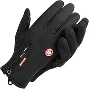 [Ｓｉｍｈｏａ] Cold Weather Gloves for Outdoor Activities Waterproof Insulated for Adults, BlackB, XXL