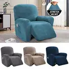 Recliner Sofa Chair Cover Velvet Reclining Couch Slipcover High Stretch 1 Seater