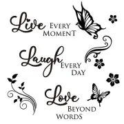 SUPERDANT Live Love Laugh Wall Sticker Motivational Wall Decals Family Inspir...
