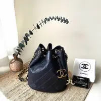 在飛比找PopChill優惠-[二手] CHANEL vintage 大雙C 20cm黃金