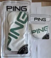 Ping Heritage 2024 Masters Headcovers - Driver & Mallet Putter Covers Brand New!