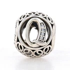 NEW Authentic Pandora Vintage Q Charm - Silver Bead Alphabet 791861CZ Retired