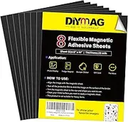 8Pack Magnetic Adhesive Sheets, Magnetic Sheets with Adhesive Backing, 8x10 Inch Flexible Magnet Sheets for Crafts Photos and Die Storage Easy to Cut