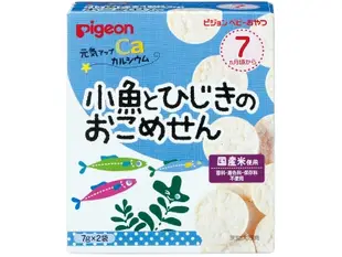 [DOKODEMO] Pigeon 貝親 嬰兒健康高鈣小魚和羊棲菜仙貝 7Gx2袋