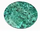 24" Luxurious Handmade Malachite Stone Coffee Table Top Balcony Side Table Decor