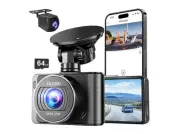 4K Dash Camera Front Rear with Wifi and 64GB Card NEW