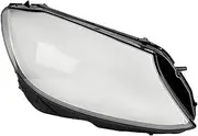 BYBDQKTVEH Front Headlight Head Light Lamp Lens Cover Shell Lampshade Compatible with Mercedes Compatible with Benz W205 C180 C200 C260L C280 C300 2015-2017 Shell(Right)