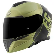 FC-Moto Novo Circuit Helmet, black-green, Size S for Men Black Green