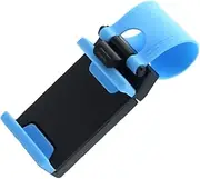 Veemoon Adjustable Car Steering Wheel Phone Holder Clip Multi-Functional Hands Mount for Mobile Phones Easy Install Blue