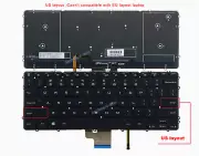 New for Dell Precision m3800 XPS 15-9530 series laptop US Keyboard backlit