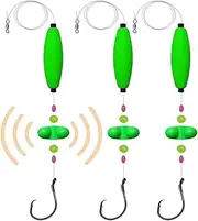 Visulong Catfish Fishing Set, Catfish Rig Making Kit with Double Rattle Beads, 55lb Tension Takedown Cat Fish Rigs, Circle Hooks 6/0 8/0, for Catching Big Catfishes, Carp & More