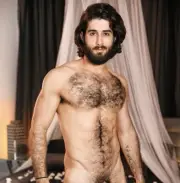 [Y337] Male Model Showing Off Body To Viewer Fine Art Hunky Physique