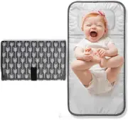 Lekebaby Portable Changing Mat, Waterproof Nappy Changing Pad with Built-In H...