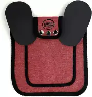Medium-Large Chicken Saddle W/ Adjustable Straps, Burgundy