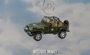 95 Jeep Wrangler US Army Military Custom Christmas Ornament 1/64 Open Top Willys