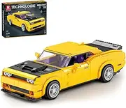 Reobrix 11030 Dodge Hellcat Toy Car Building Blocks, 1:12 Scale Model Car Kit for Display and Collectible, Race Car Building Toy for Boys and Adults, 1740 Pieces