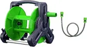 Generic Garden Hose Reel Cart Pipe Storage Rack Prevent Twisting, Portable Heavy Duty Gardening Tool Pipe Organizer Water Hose Holder, with Water Hose