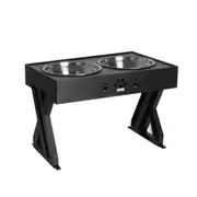 PaWz Elevated Pet Feeder Food Water Double Bowl