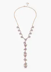 [Taking Shape] Taking Shape Diamante Butterfly Necklace in Lilac - Women's Accessories Lilac
