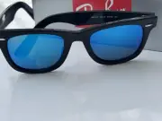 NEW Ray-Ban RB2140 Original WAYFARER 901/17 BLUE MIRROR Sunglasses 50mm