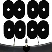 Cycle Air Nozzle Fixing Stickers – 4 Pack Tire Valve Core Stickers, Adhesive Gasket Pads | Mountain Road Bike Valve Sealers, Protective Glue for Tube Tires, Air Valve Fixing Accessories