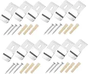 Alipis 12pcs Adjustable Curtain Bracket No Drill Replacement Parts for Vertical Blinds Easy Installation Wall Mounting Brackets for Home Decor Elegant Design for Various Window Treatments