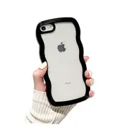 Ownest Compatible with Clear iPhone 7/8/SE Case Cute for iPhone 7/SE Black