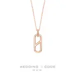 【WEDDING CODE】 14K玫瑰金 鑽石項鍊 N09HP2906玫