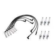 Bosch Leads + 6 Denso Iridium Power Spark Plugs for Toyota Lexcen T5 Heat Shield