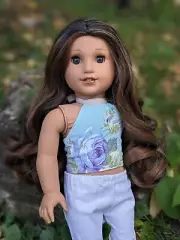 Paityn Custom American Girl Doll OOAK Brown Hair Hazel Eyes Josefina