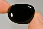 BLACK OBSIDIAN TUMBLED STONE 3cm 17g Healing Crystal, Self Control