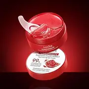 Under Eye Mask, Collagen Under Eye Patches for Puffiness Eye Care, Hyaluronic Acid Deep Moisturizing Pomegranate Eyes Gel Pads for Reducing Dark Circles Wrinkles, Smooth Repair the Eyes Skin Treatment