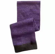 $95 Alfani Men's Black Purple Space-Dye Knit Warm Winter Muffler Scarf One Size