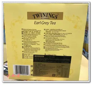 Φ小知足ΦCOSTCO代購 TWININGS EARL GREY TEA 英國唐寧皇家伯爵茶 100入茶包/盒