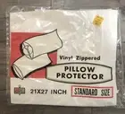 Vintage Kmart Vinyl Zippered Pillow Protector Standard White 21x27 Inch Sealed