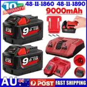 9.0Ah For Milwaukee for M18 Lithium XC 6.0 18V Battery / Charger /Battery Holder