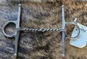 Full Cheek Twisted Wire Snaffle Bit - Stainless Steel - 5" mouth