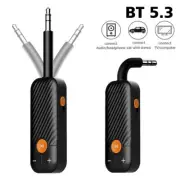 2 In 1 Bluetooth 5.3 Audio Transmitter Receiver 3.5mm AUX Wireless Adapter Car