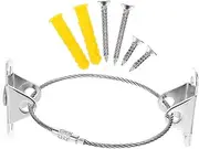 BESTonZON Sturdy Furniture Wall Anchors 2 Sets No Drilling Proofing Kit Child Safety Hardware Bag