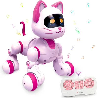 Remote Control Robot Cat Toy - RC Robotic Cat for Kids, Interactive Programmable