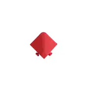 Dream Garages Australia Interlocking Garage Floor Tile Corner - Red - 1 Piece