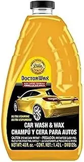 DoctorWax Ultra Foaming Car Wash & Wax, High Shine Formula, 1.42 L