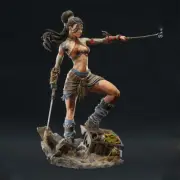 1/4 49cm Thief (5 heads) 3D print figure Model Kit Unpainted Unassembled GK