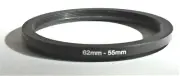 One Brand New 62mm to 55 mm 62-55mm Metal Step-down Stepping Ring Filter Adapter