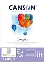 Canson Imagine200 GSM A3 Mix Media Light Grain Drawing Paper Pad