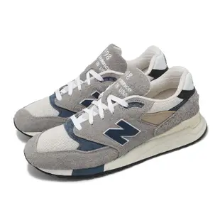 New Balance 紐巴倫 休閒鞋 998 男鞋 美製 灰 藍 麂皮 復古 運動鞋 NB U998TAD