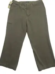 DOCKERS Pants MEN'S 40x30 Gray D4 Relaxed Fit Cotton Stretch Flat Front