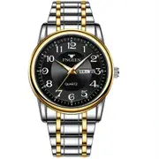 Large Steel Band Digital Dial Watch - Quartz Movement